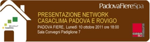 network casaclima padova rovigo Il mio principio