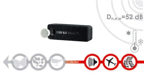 eco sil block 500x255 Isolamento acustico dei fori di ventilazione della cucina