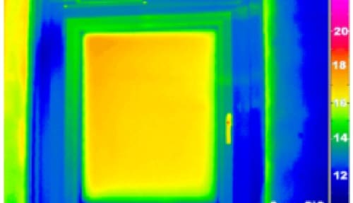 serramento in casa non isolata termografia Posa serramenti senza isolamento spallette